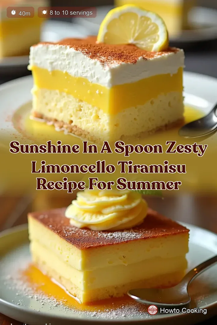 Sunshine in a Spoon Zesty Limoncello Tiramisu Recipe for Summer