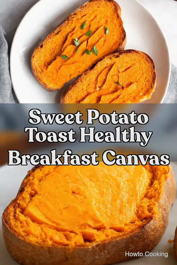 Sweet Potato Toast Healthy Breakfast Canvas