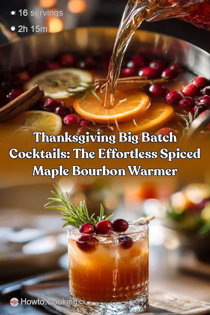 Thanksgiving Big Batch Cocktails: The Effortless Spiced Maple Bourbon Warmer