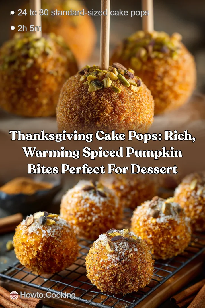 Thanksgiving Cake Pops: Rich Warming Spiced Pumpkin Bites Perfect for Dessert