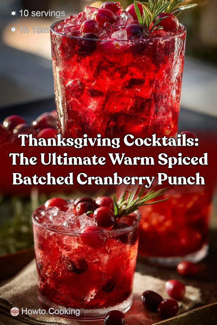 Thanksgiving Cocktails: The Ultimate Warm Spiced Batched Cranberry Punch