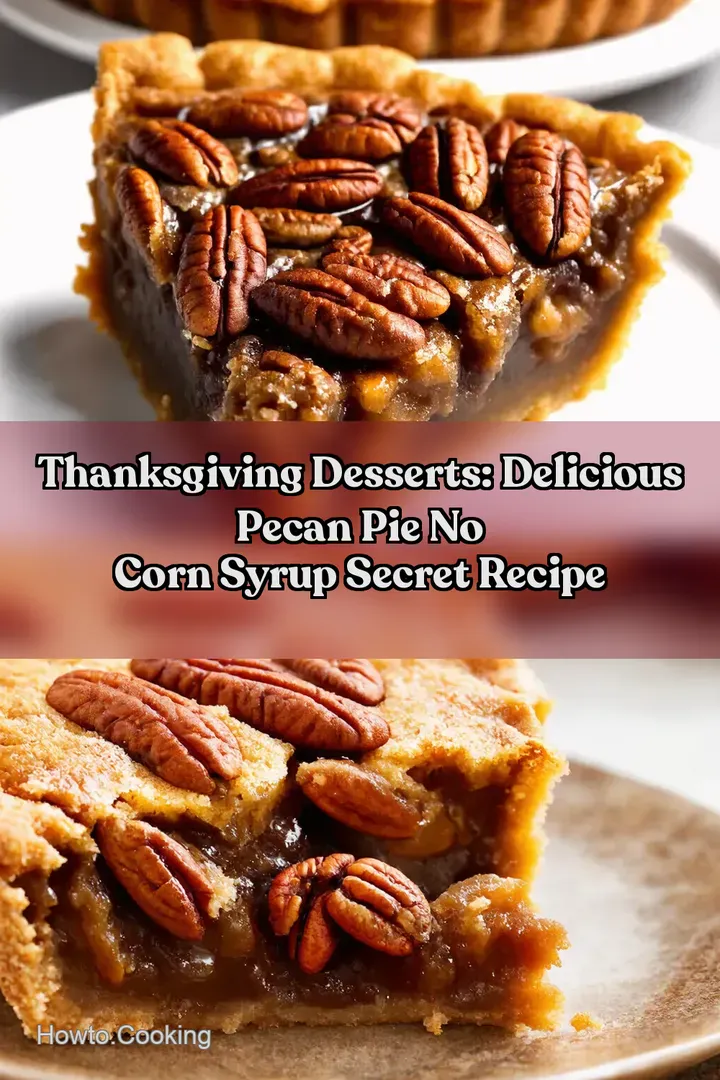 Thanksgiving Desserts: Delicious Pecan Pie No Corn Syrup Secret Recipe : PIN FOR LATER Thanksgiving Desserts: Delicious Pecan Pie No Corn Syrup Secret Recipe
