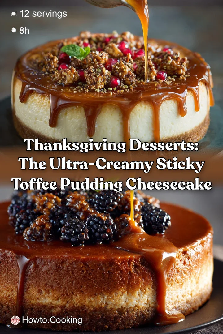Thanksgiving Desserts: The Ultra-Creamy Sticky Toffee Pudding Cheesecake