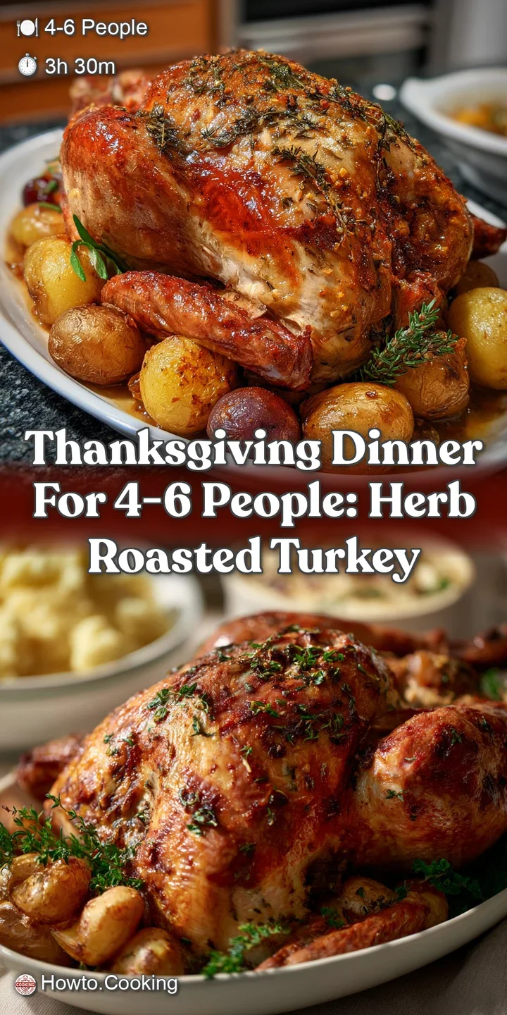 Thanksgiving Dinner For 4-6 People: Herb Roasted Turkey