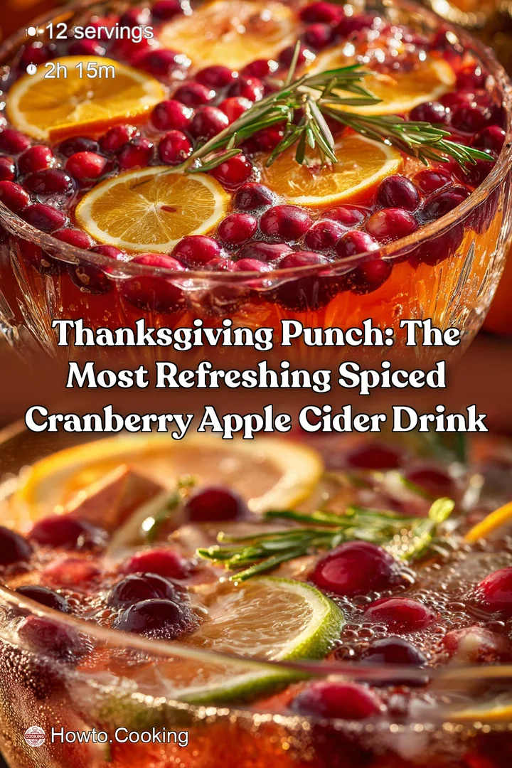 Thanksgiving Punch: The Most Refreshing Spiced Cranberry Apple Cider Drink
