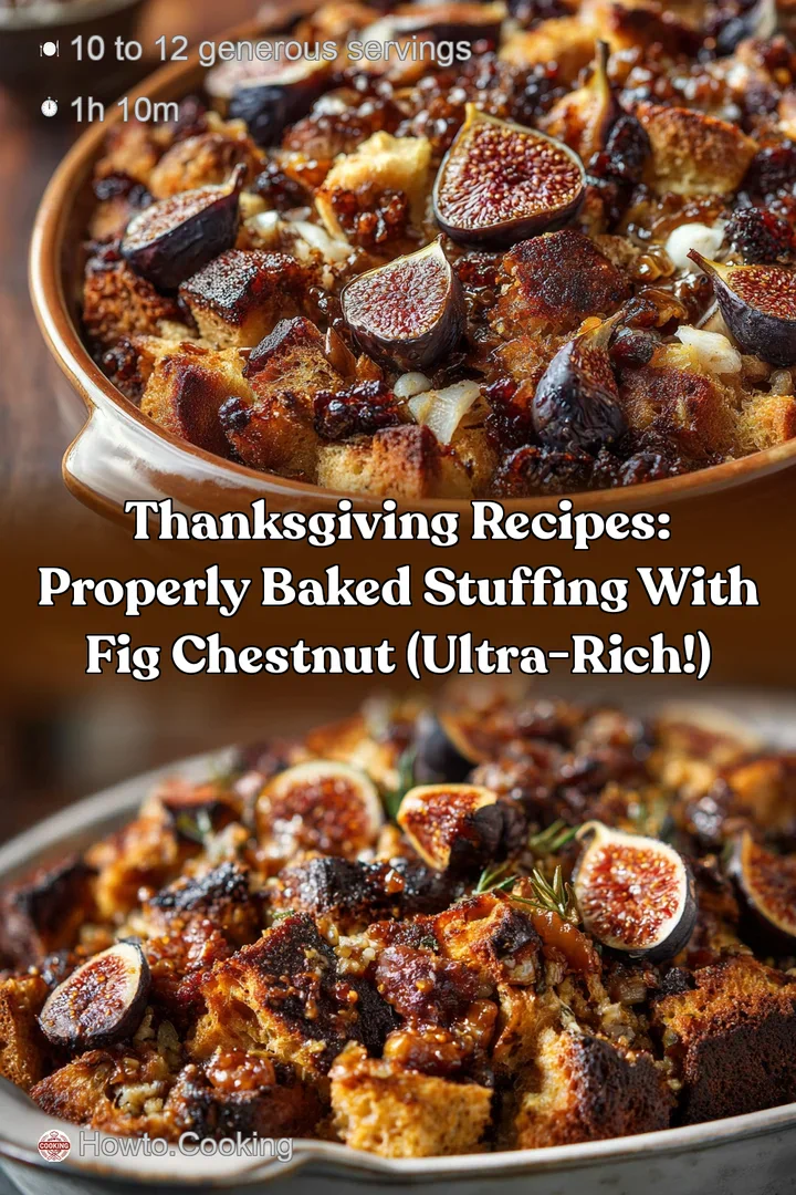 Thanksgiving Recipes: Properly Baked Stuffing with Fig Chestnut (Ultra-Rich!)