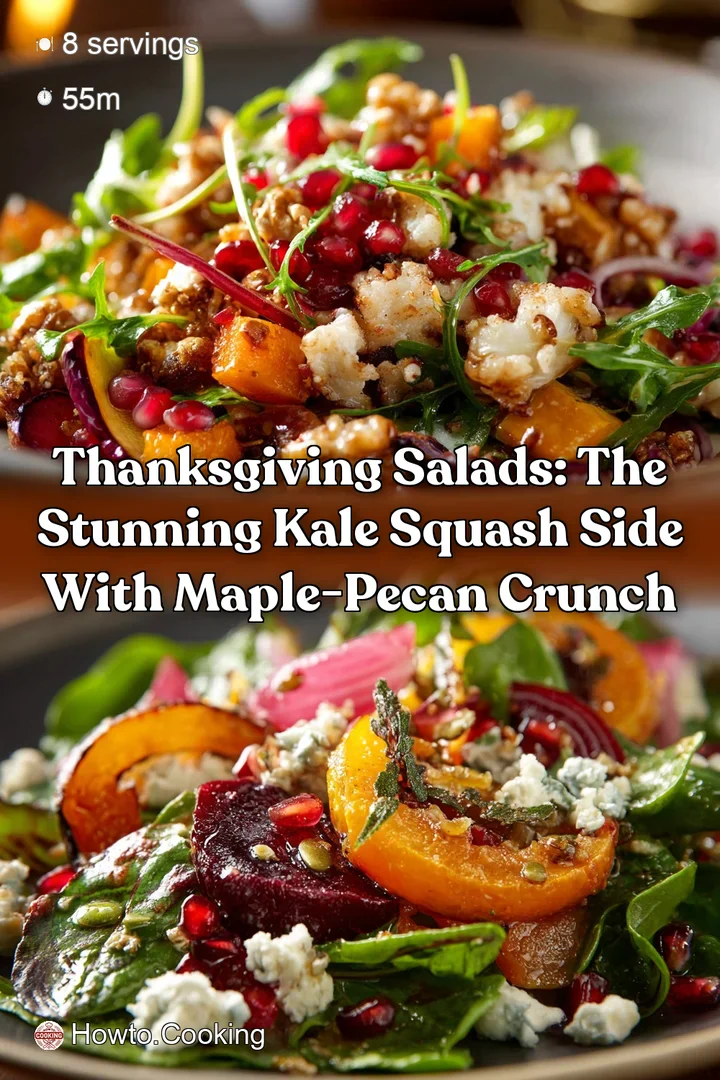 Thanksgiving Salads: The Stunning Kale Squash Side with Maple-Pecan Crunch