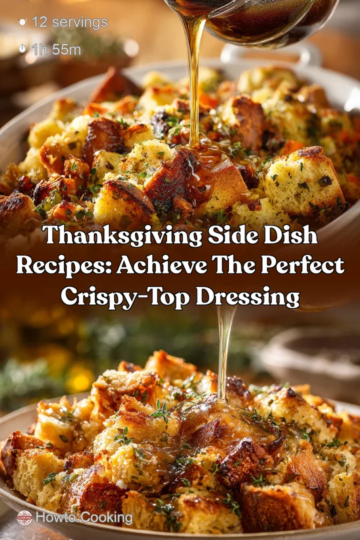 Thanksgiving Side Dish Recipes: Achieve the Perfect Crispy-Top Dressing