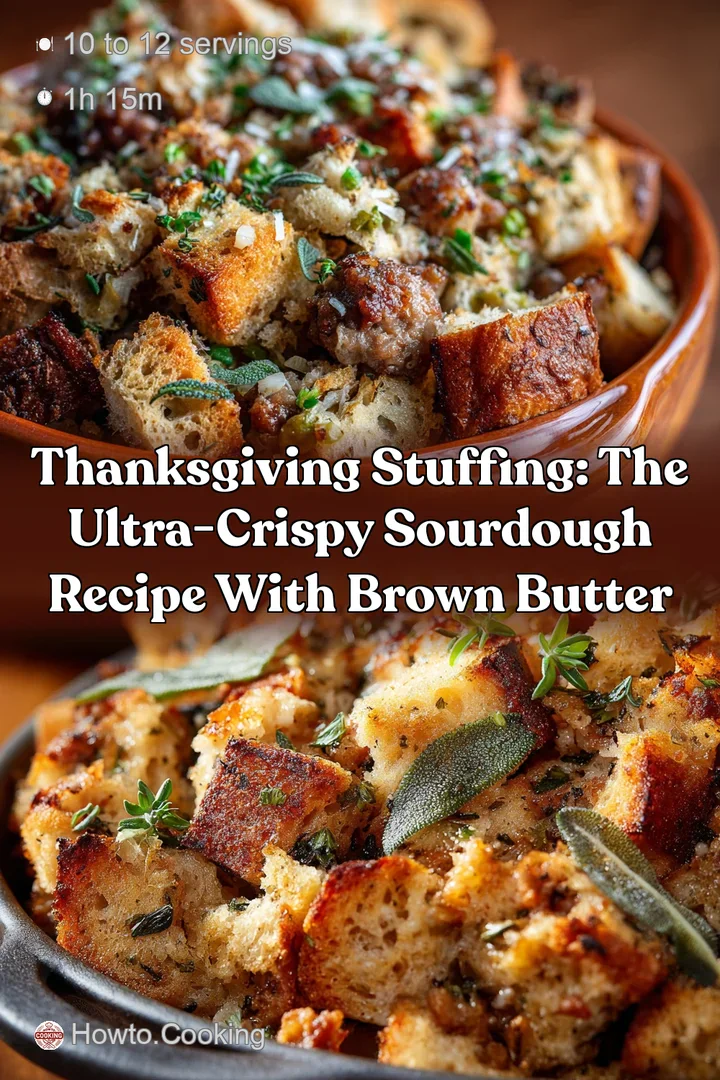 Thanksgiving Stuffing: The Ultra-Crispy Sourdough Recipe with Brown Butter