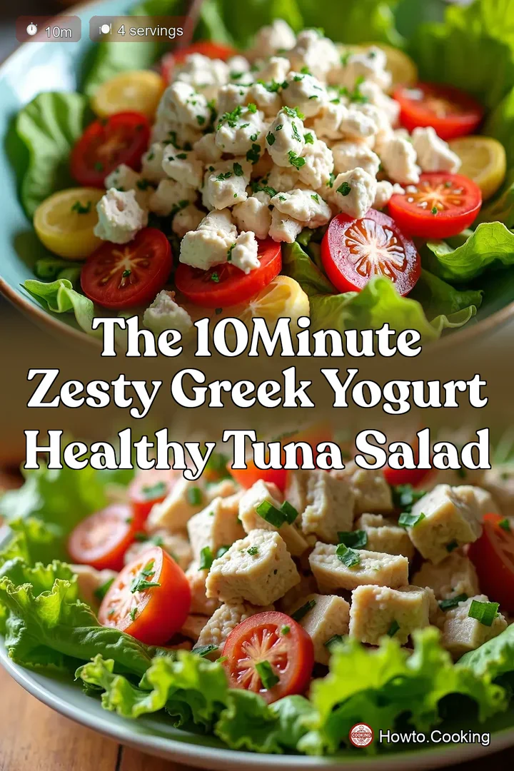 The 10Minute Zesty Greek Yogurt Healthy Tuna Salad