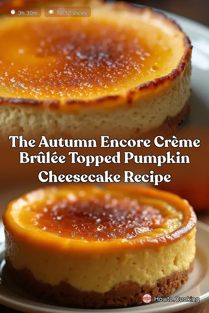 The Autumn Encore Cr&egrave;me Br&ucirc;l&eacute;e Topped Pumpkin Cheesecake Recipe