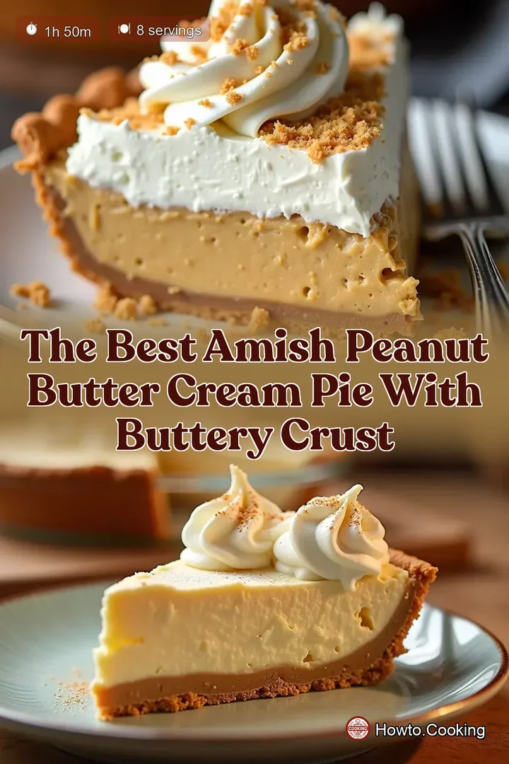 The Best Amish Peanut Butter Cream Pie With Buttery Crust