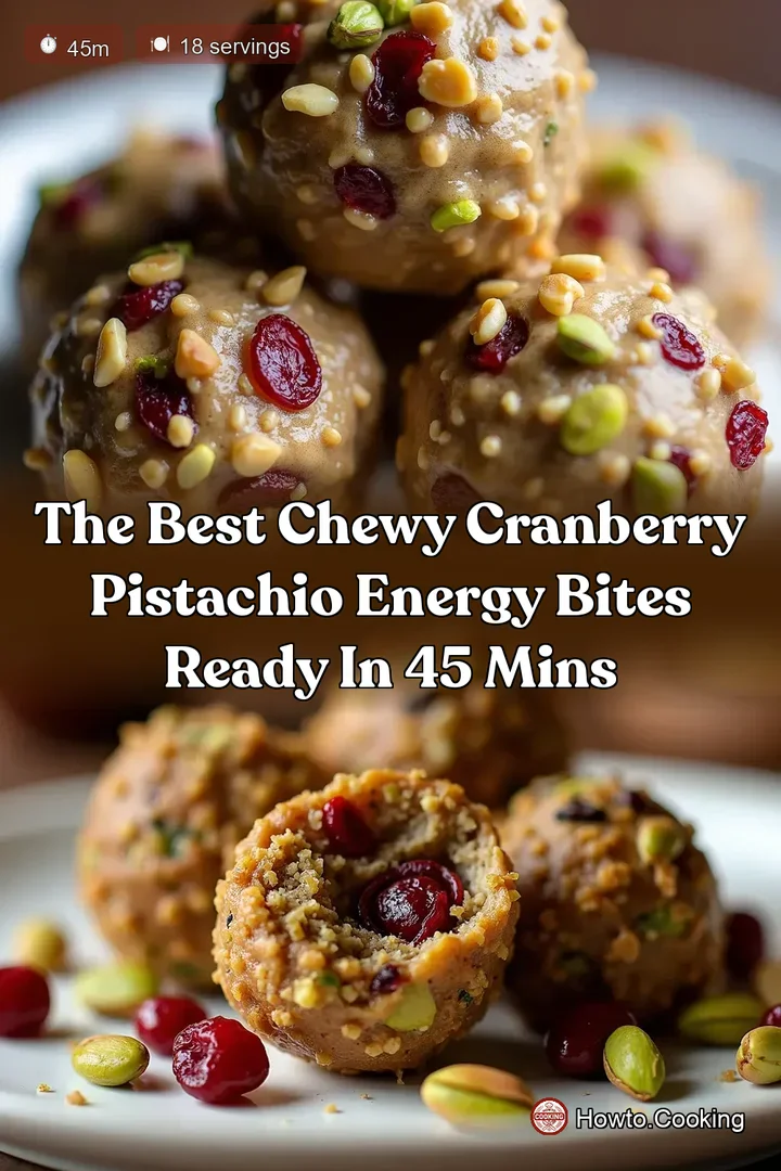 The Best Chewy Cranberry Pistachio Energy Bites Ready in 45 Mins