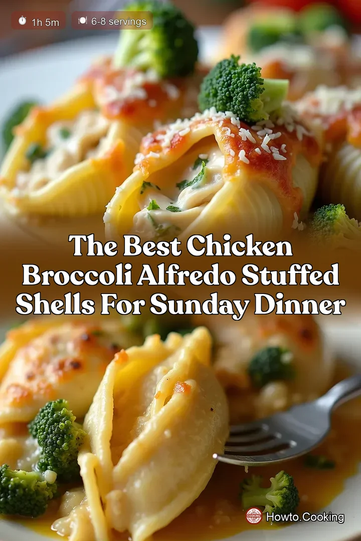 The Best Chicken Broccoli Alfredo Stuffed Shells for Sunday Dinner