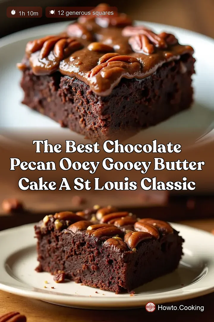 The Best Chocolate Pecan Ooey Gooey Butter Cake A St Louis Classic