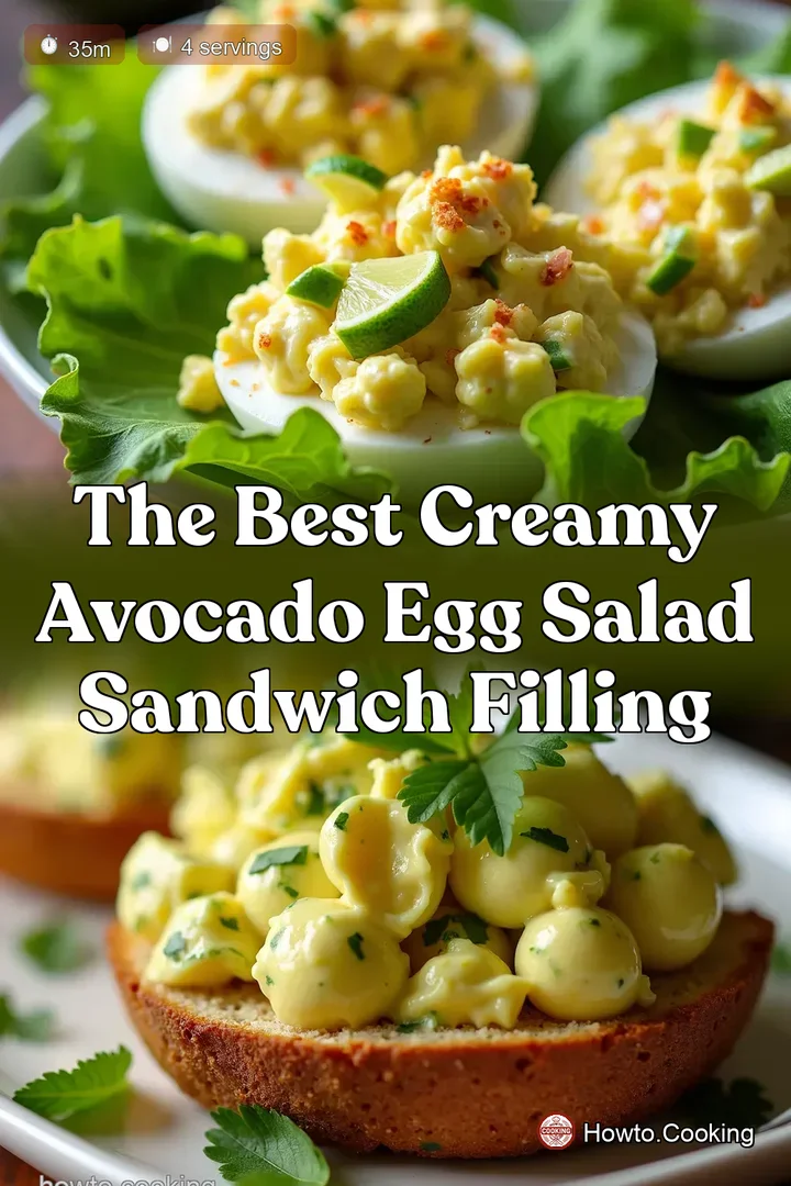 The Best Creamy Avocado Egg Salad Sandwich Filling