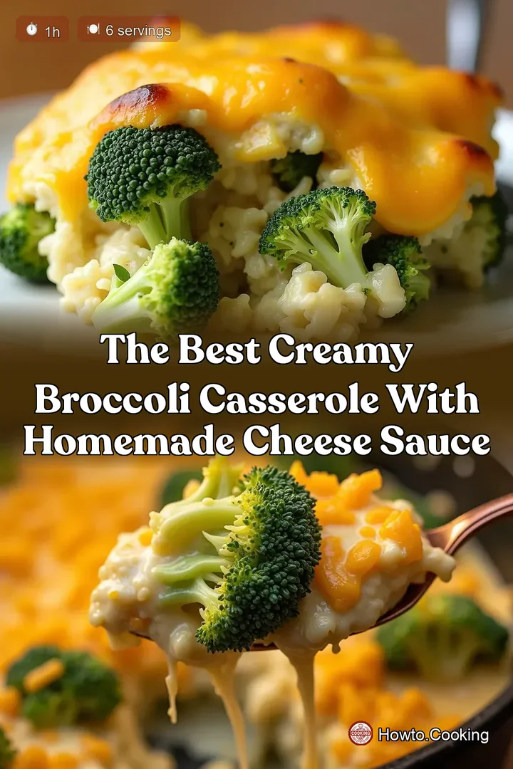 The Best Creamy Broccoli Casserole with Homemade Cheese Sauce