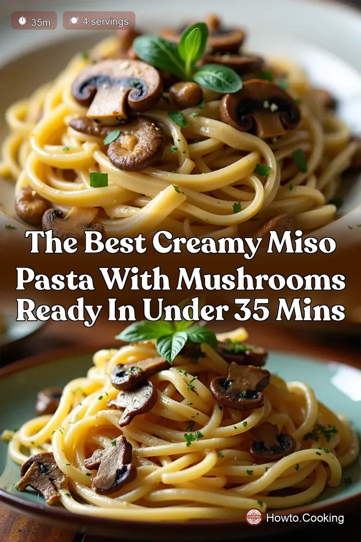 The Best Creamy Miso Pasta with Mushrooms Ready in Under 35 Mins