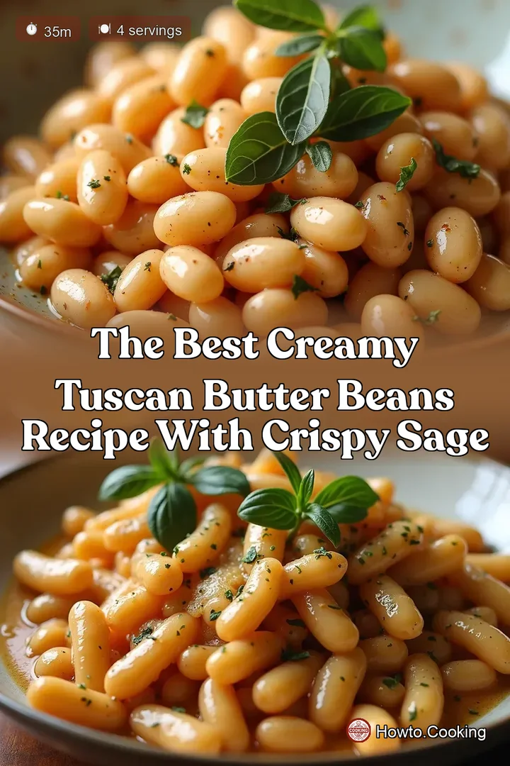 The Best Creamy Tuscan Butter Beans Recipe with Crispy Sage