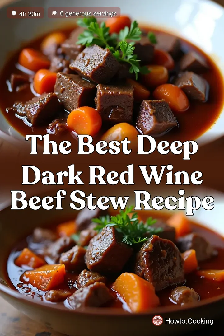 The Best Deep Dark Red Wine Beef Stew Recipe