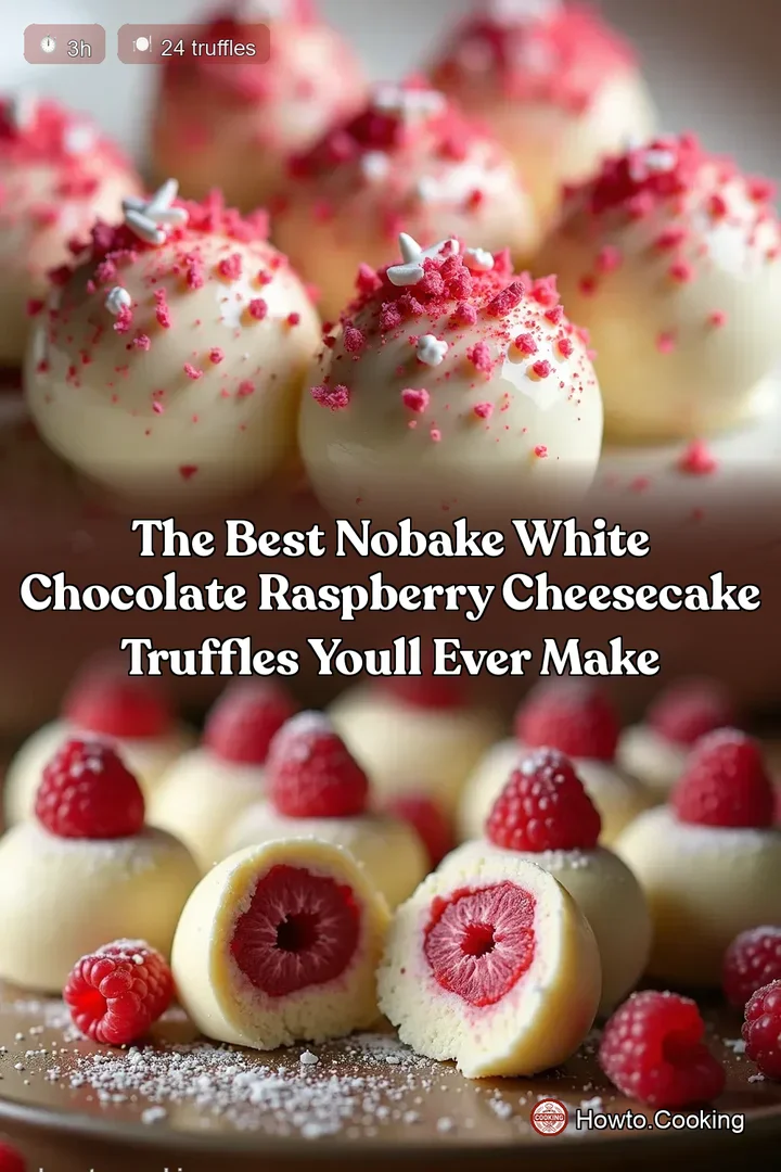 The Best NoBake White Chocolate Raspberry Cheesecake Truffles Youll Ever Make