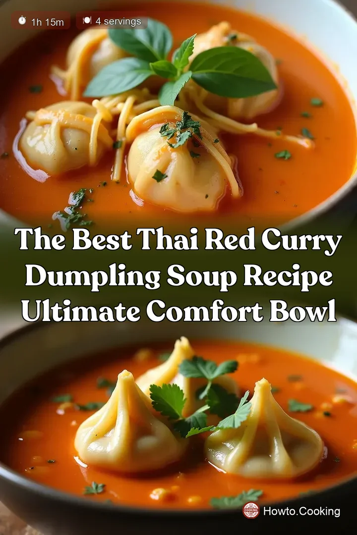 The Best Thai Red Curry Dumpling Soup Recipe Ultimate Comfort Bowl