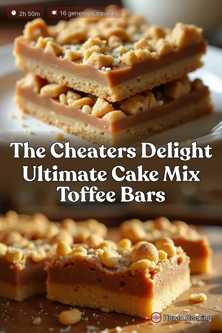 The Cheaters Delight Ultimate Cake Mix Toffee Bars
