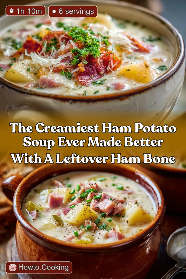 The Creamiest Ham Potato Soup Ever Made Better with a Leftover Ham Bone