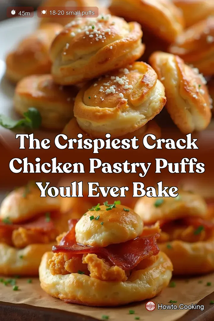 The Crispiest Crack Chicken Pastry Puffs Youll Ever Bake