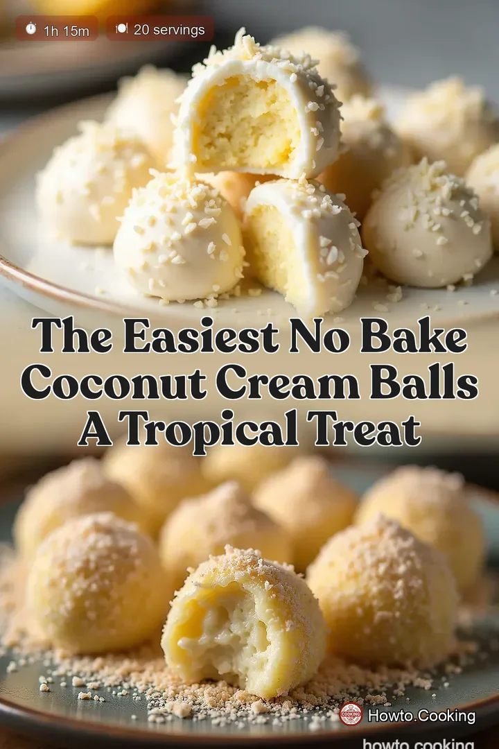 The Easiest No Bake Coconut Cream Balls A Tropical Treat