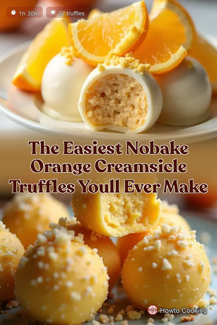 The Easiest NoBake Orange Creamsicle Truffles Youll Ever Make