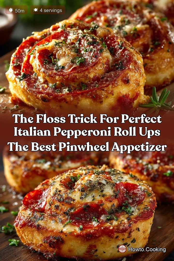 The Floss Trick for Perfect Italian Pepperoni Roll Ups The Best Pinwheel Appetizer