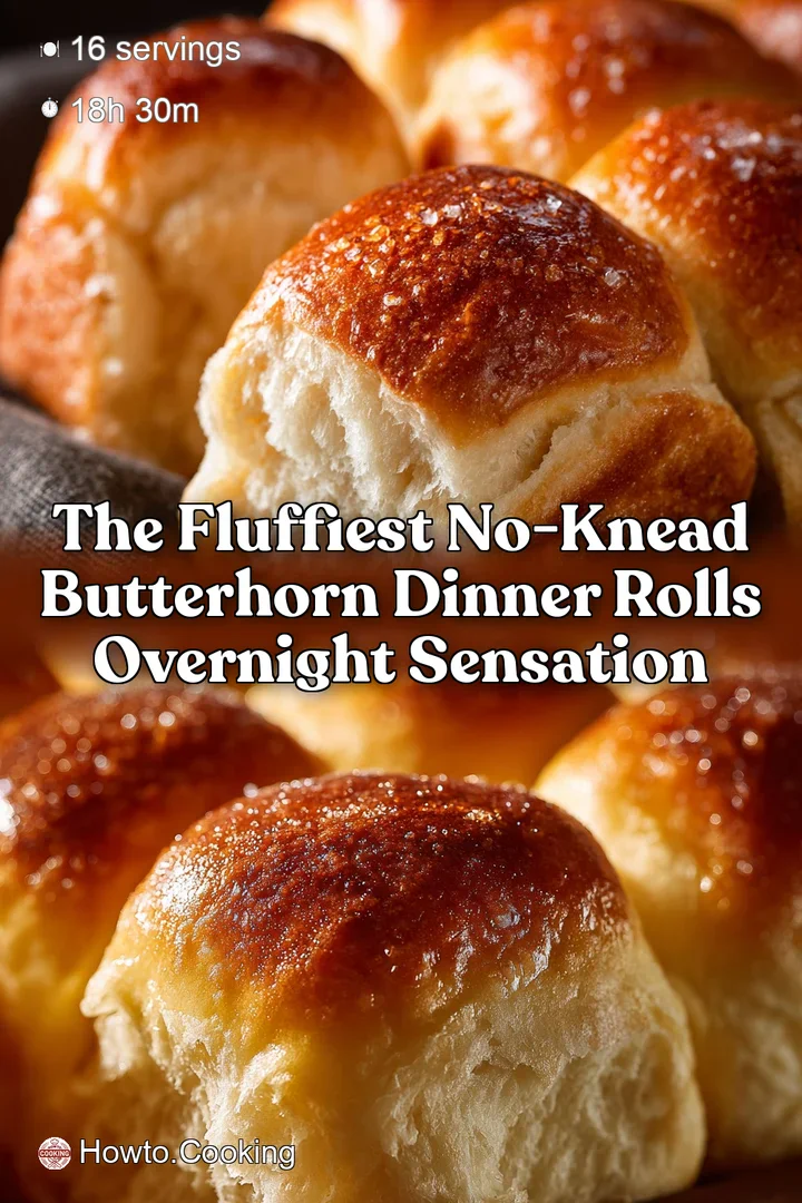 The Fluffiest No-Knead Butterhorn Dinner Rolls Overnight Sensation