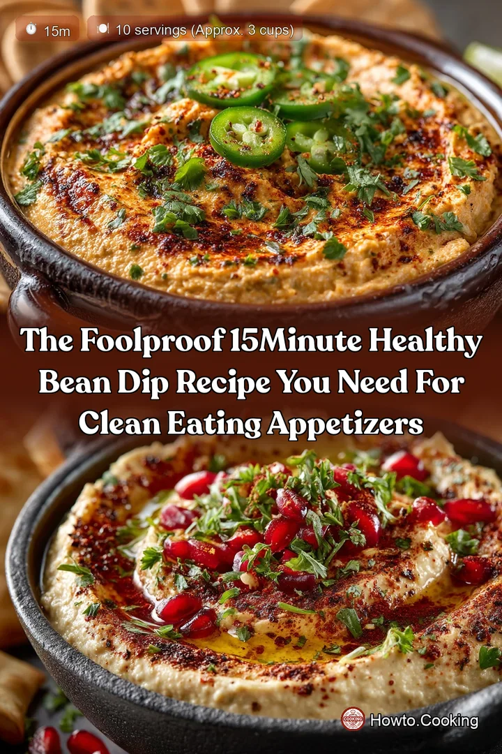 The Foolproof 15Minute Healthy Bean Dip Recipe You Need for Clean Eating Appetizers