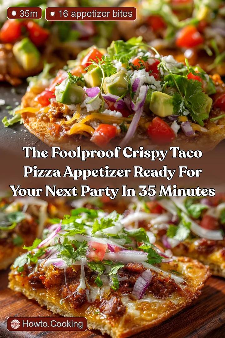 The Foolproof Crispy Taco Pizza Appetizer Ready for your next party in 35 minutes