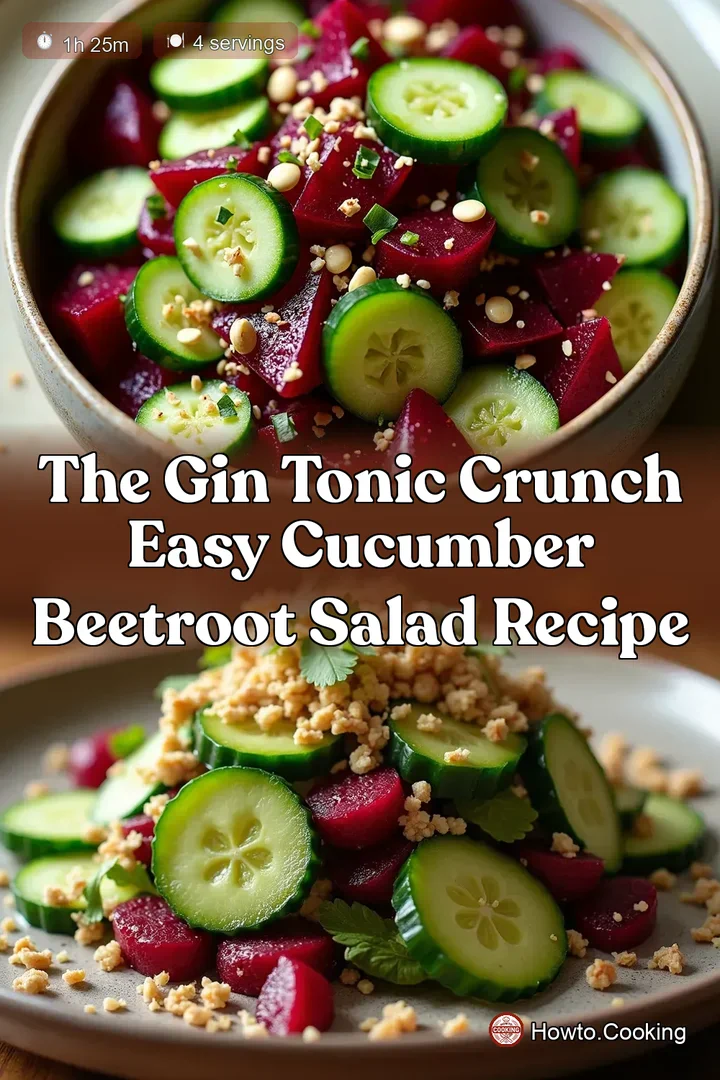 The Gin Tonic Crunch Easy Cucumber Beetroot Salad Recipe