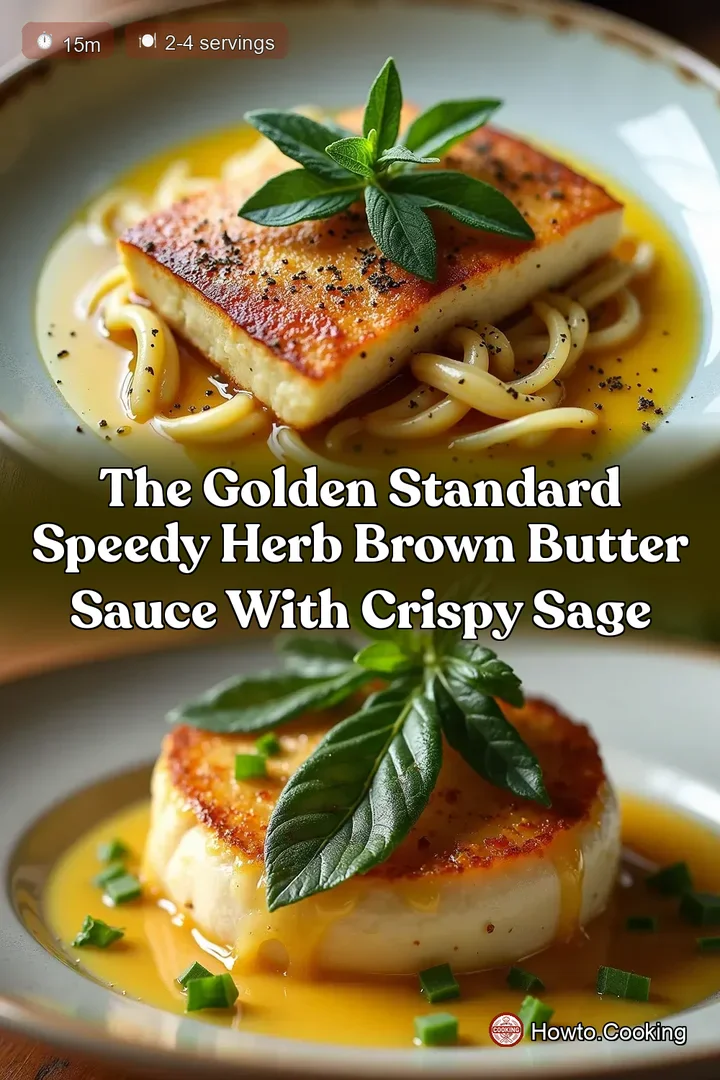 The Golden Standard Speedy Herb Brown Butter Sauce with Crispy Sage