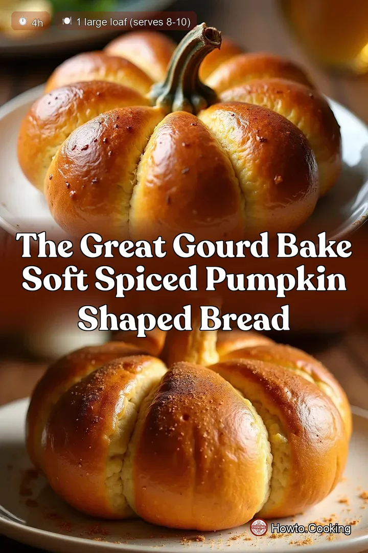 The Great Gourd Bake Soft Spiced Pumpkin Shaped Bread