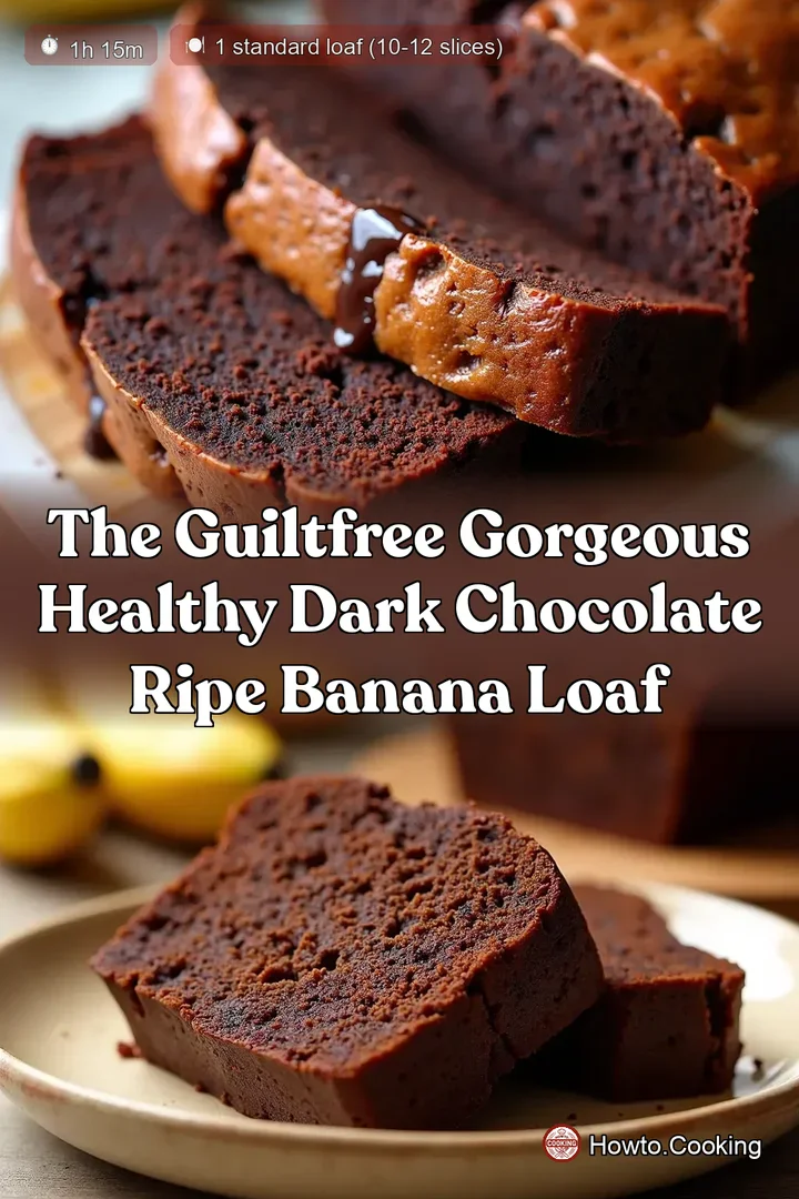 The GuiltFree Gorgeous Healthy Dark Chocolate Ripe Banana Loaf