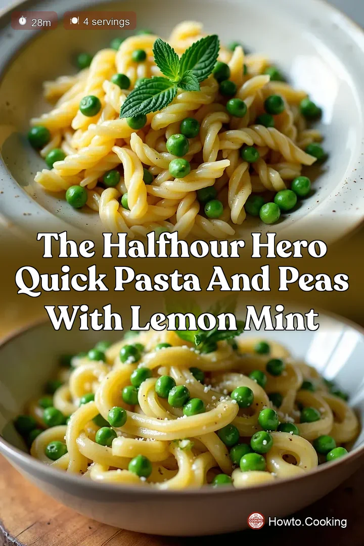 The HalfHour Hero Quick Pasta and Peas with Lemon Mint