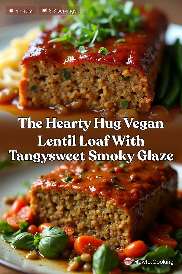 The Hearty Hug Vegan Lentil Loaf with TangySweet Smoky Glaze