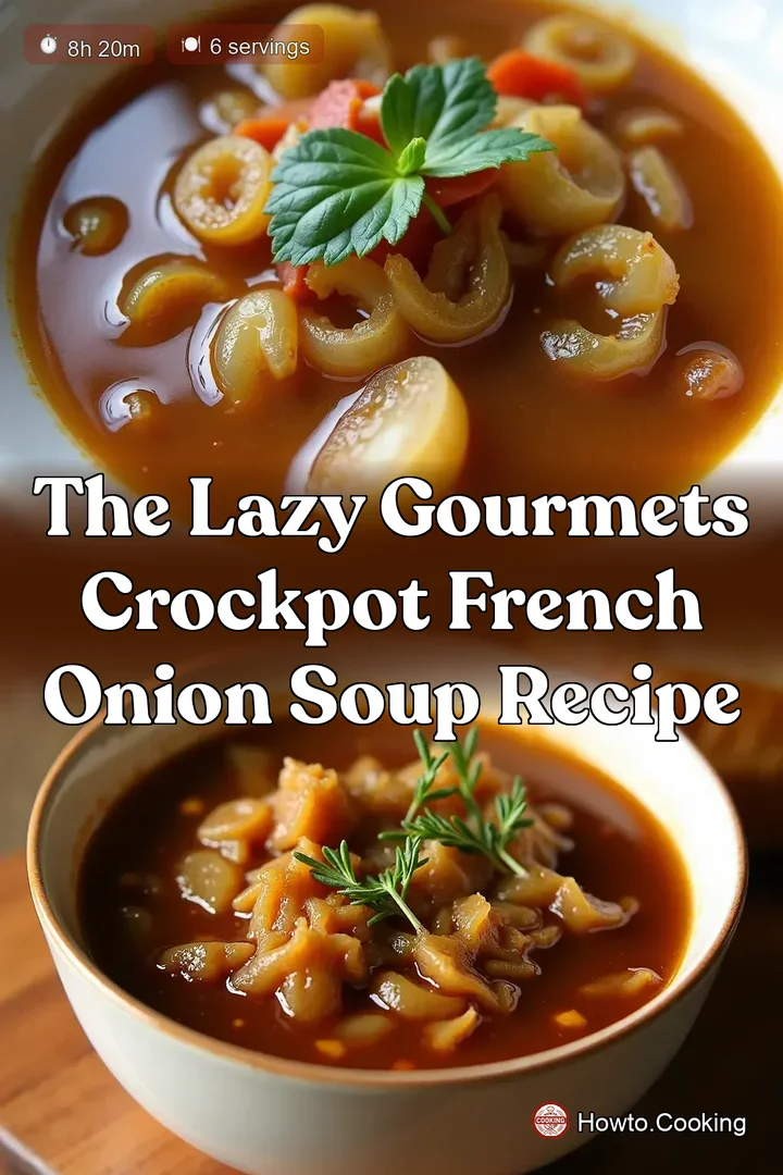 The Lazy Gourmets Crockpot French Onion Soup Recipe