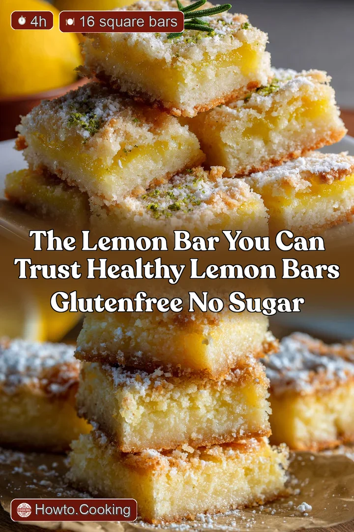The Lemon Bar You Can Trust Healthy Lemon Bars GlutenFree No Sugar