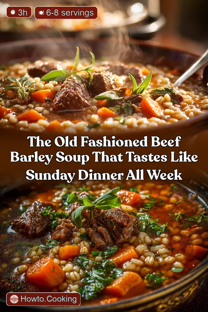 The Old Fashioned Beef Barley Soup That Tastes Like Sunday Dinner All Week