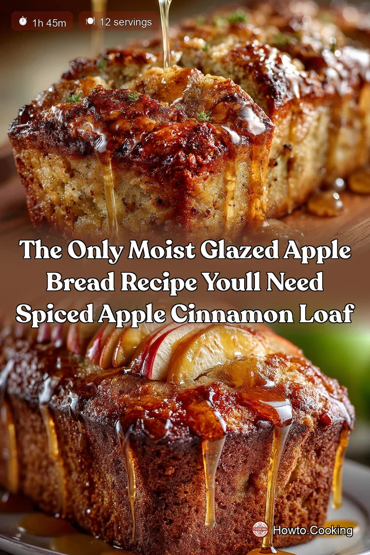 The Only Moist Glazed Apple Bread Recipe Youll Need Spiced Apple Cinnamon Loaf