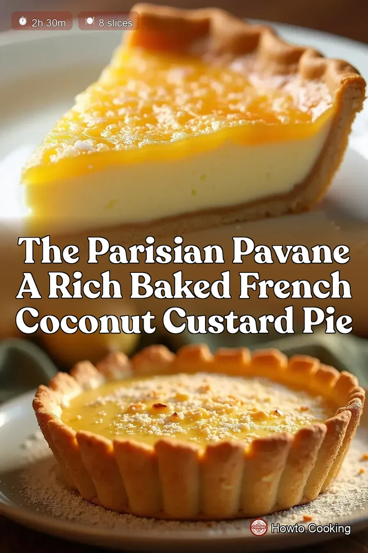 The Parisian Pavane A Rich Baked French Coconut Custard Pie
