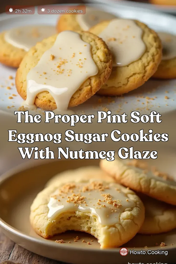 The Proper Pint Soft Eggnog Sugar Cookies with Nutmeg Glaze