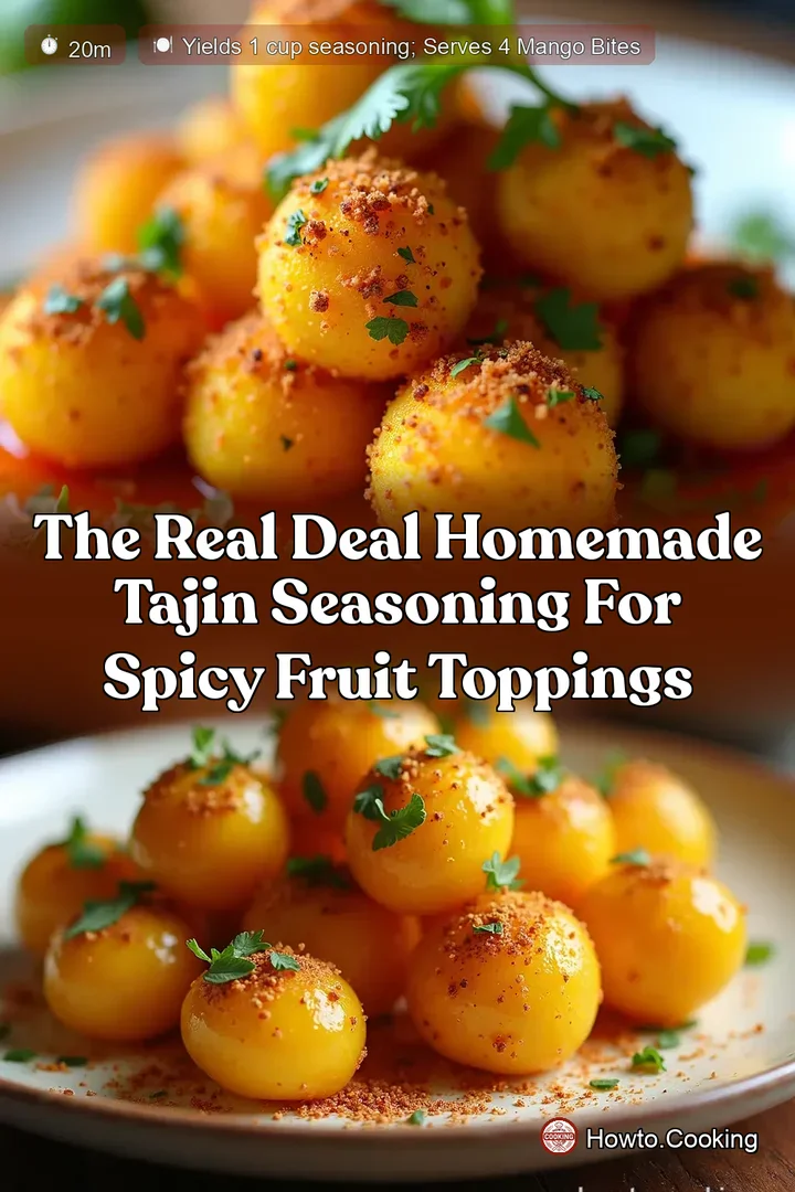 The Real Deal Homemade Tajin Seasoning for Spicy Fruit Toppings