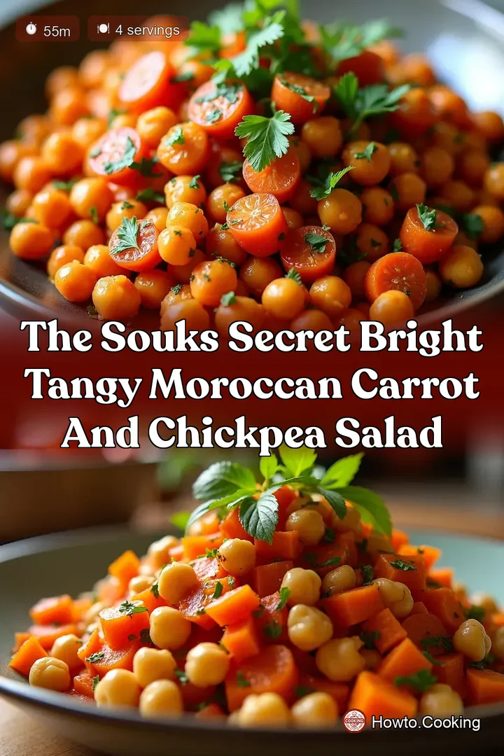 The Souks Secret Bright Tangy Moroccan Carrot and Chickpea Salad