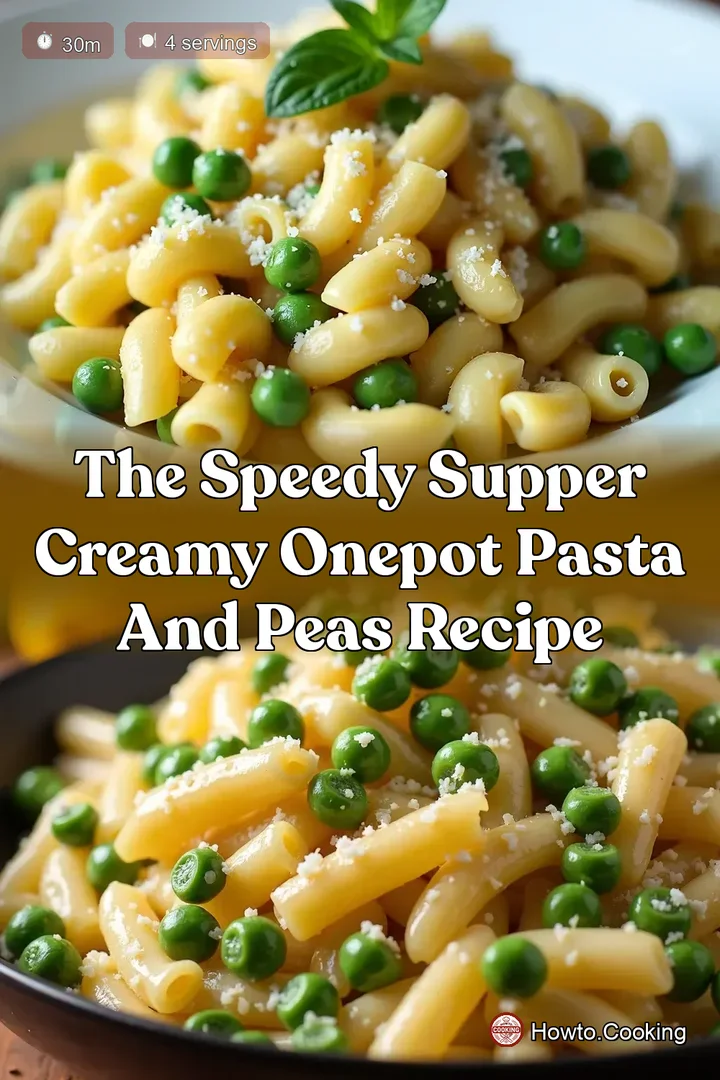 The Speedy Supper Creamy OnePot Pasta and Peas Recipe